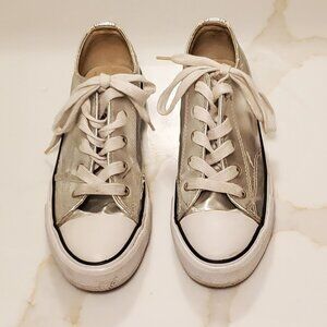 AIRWALK Legacee Silver Low Top Sneakers Sz 8